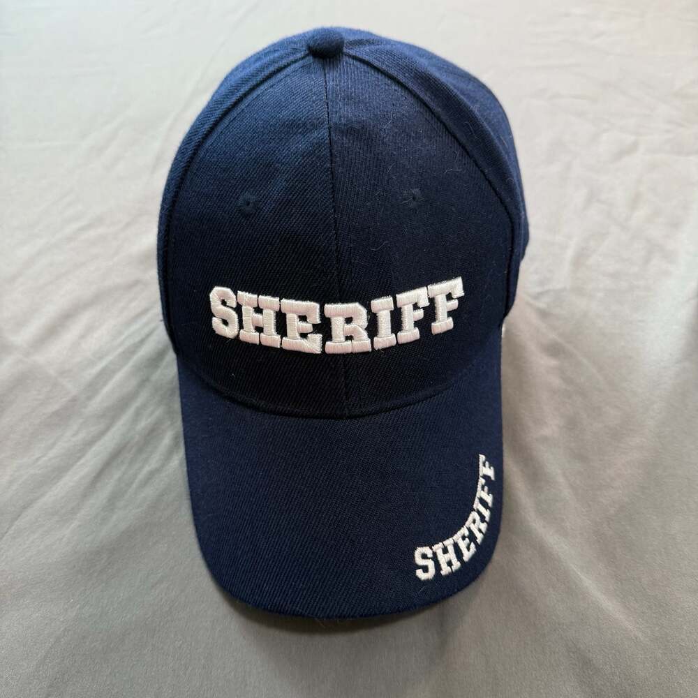 Sheriff Embroidered Navy Blue Baseball Hat Cap Size 58 CM